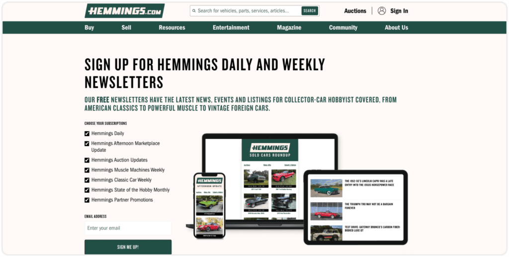 Automobile3 AddLetter - Newsletter Reading App