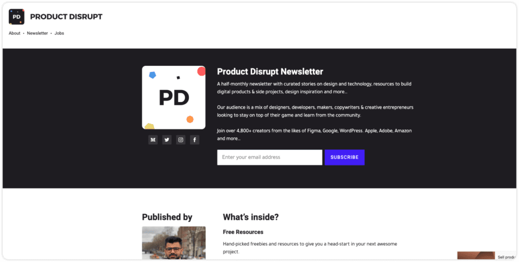 Design 5 AddLetter - Newsletter Reading App